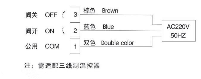 DN40電動(dòng)球閥接線圖