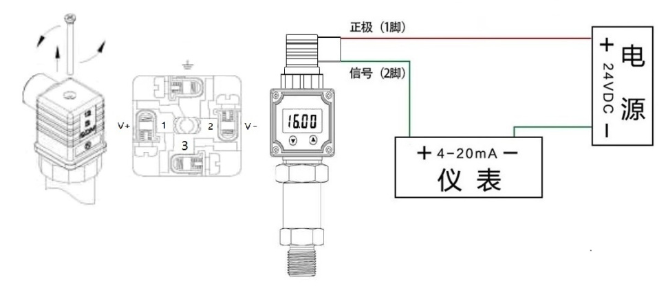 壓力傳感器接線圖