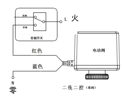 DQ700電動球閥接線示意圖