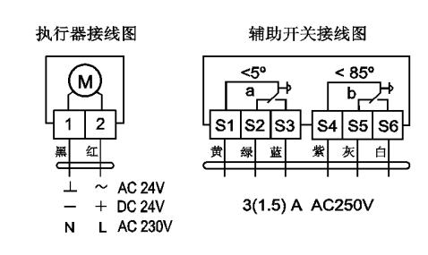 彈簧復(fù)位風(fēng)閥執(zhí)行器接線圖