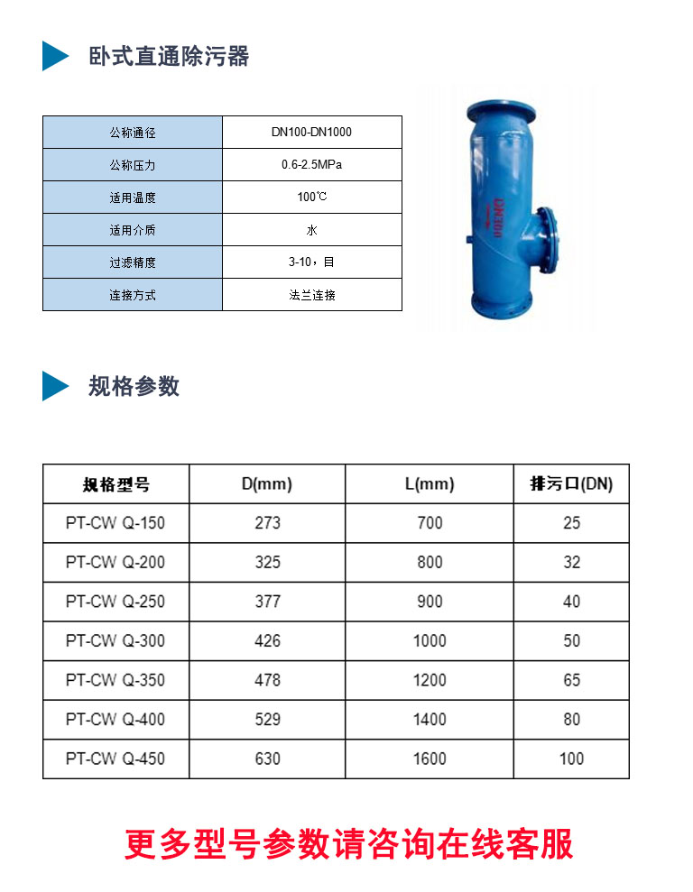 臥式除污器